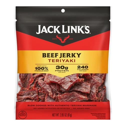 Jack Link's Teriyaki beef jerky 2.85 oz bag
