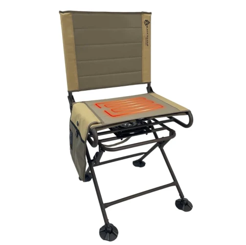 Black Sierra Heated Engage Swivel Blind Chair