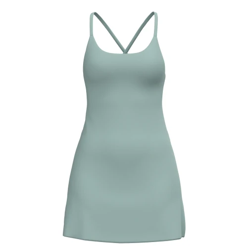 Local Girl Cloud dress in jade, a light-blue color