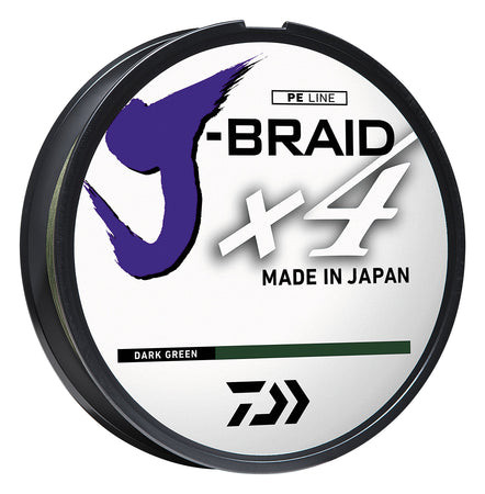 DAIWA J-BRAID X4 BRAIDED LINE 15LB 150YD