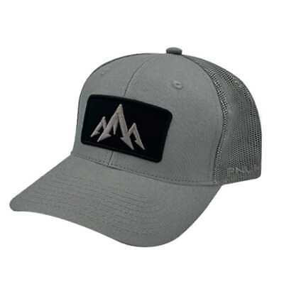 Pnuma Arrowhead Patch Cap in grey with black Pnuma mountain patch