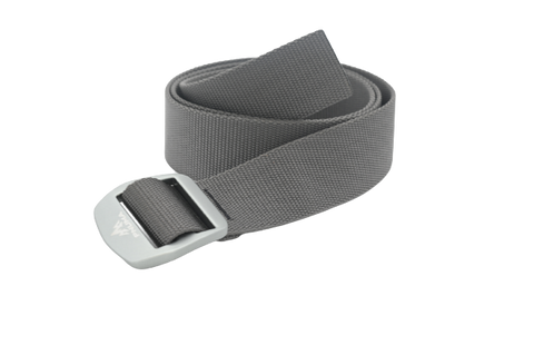 Pnuma Pathfinder Web Belt in grey with anodized aluminum buckle