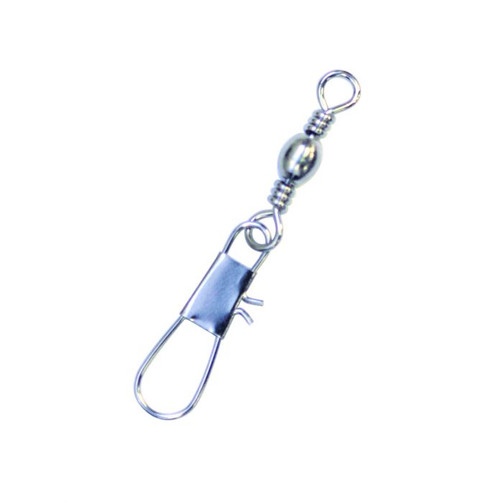 EAGLE CLAW BARREL SWIVEL WITH INTERLOCK SNAP #5 5PK