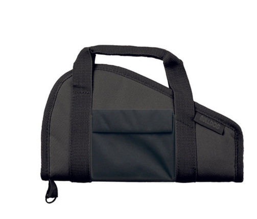 BULLDOG CASES PISTOL RUG WITH POCKET AND WRAP AROUND HANDLES BLACK SMALL