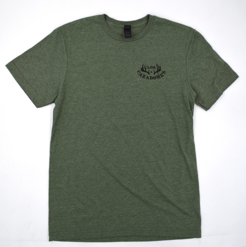 LOS CAZADORES CONTEST LOGO TEE MILITARY GREEN