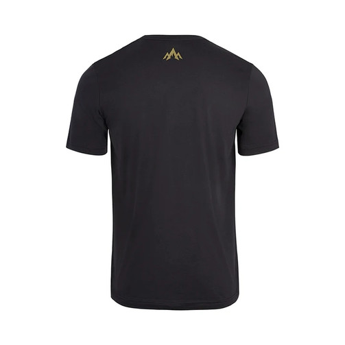 Pnuma Reflection Tee Shirt in Charcoal, back view with small Pnuma logo