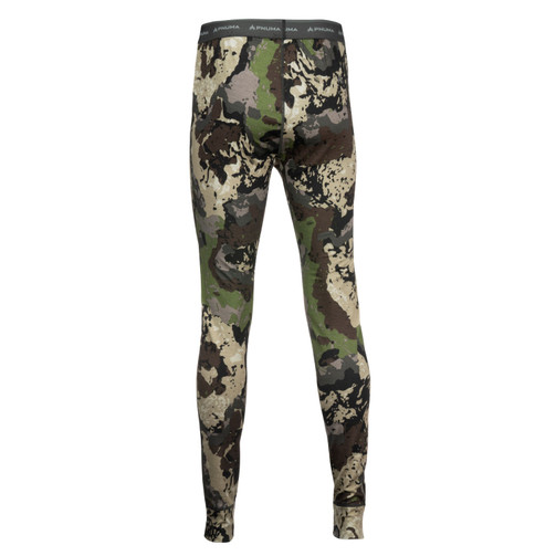 Pnuma Merino Wool Base Layer Pant in Caza camo, back view