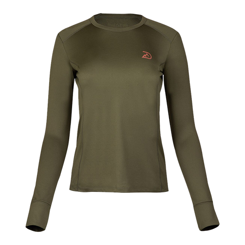 DITALE OUTDOORS EVE LONG SLEEVE PERFORMANCE TOP JUNIPER GREEN