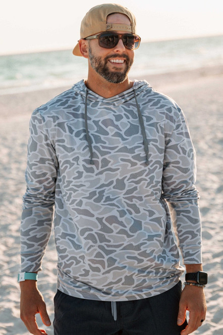 BURLEBO PERFORMANCE HOODIE WHITE CAMO