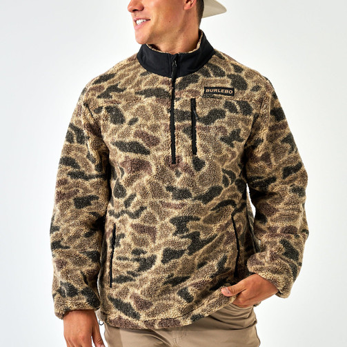 Burlebo Moutain Fleece Sherpa Quarter Zip