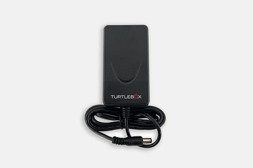 Turtlebox Gen 2 co-ax replacement charger with coiled black power cord