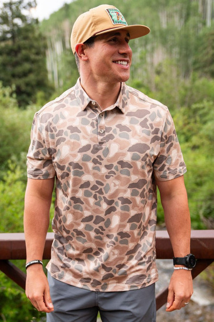 BURLEBO PERFORMANCE POLO PINTAIL CAMO
