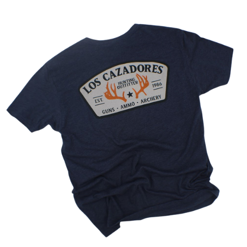 LOS CAZADORES FEEDSTORE SHORT SLEEVE TEE DARK STEEL BLUE
