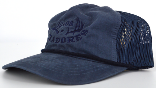 LOS CAZADORES ORIGINAL HORNS LOGO RELAXED MESH ROPE HAT