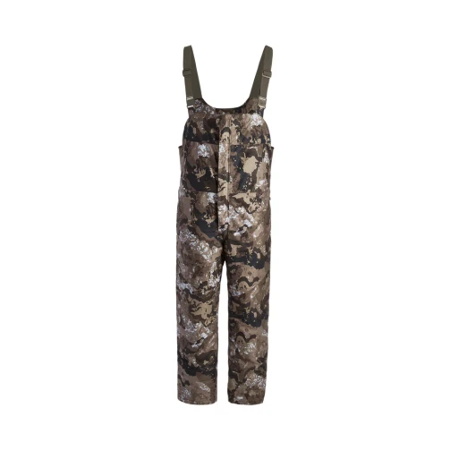 Pnuma Torrent Bibs in Caza OV camo, front view