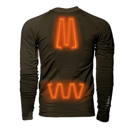 HEATED CORE HEATED LONG SLEEVE SHIRT WITH BATTERY POWERBANK