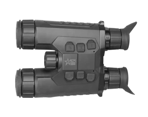 AGM Observir LRF 25-256 thermal and digital night vision binocular, top view showing the control buttons