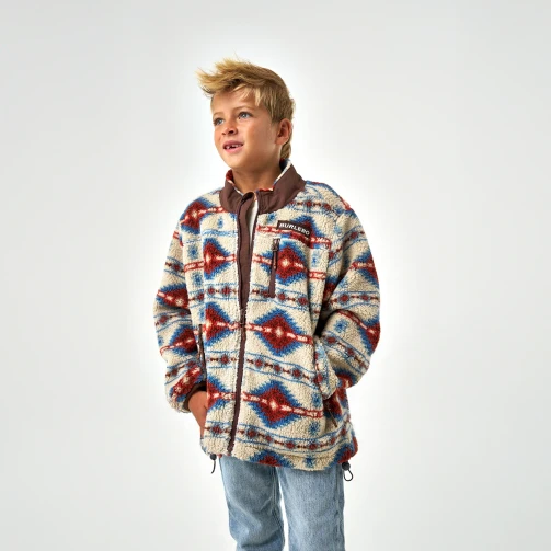 Burlebo Youth Mountain Fleece Sherpa Jacket