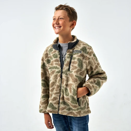 Burlebo Youth Mountain Fleece Sherpa Jacket