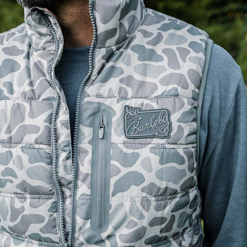 BURLEBO PUFFER VEST CLASSIC DEER CAMO