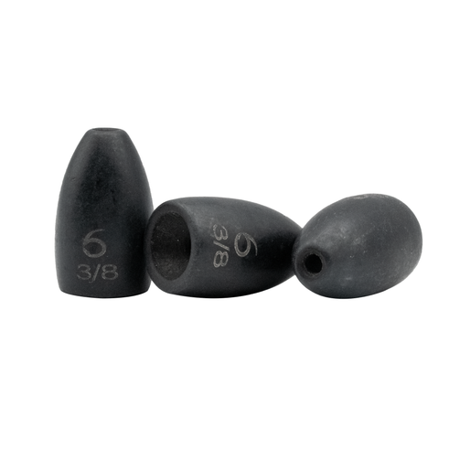 6TH SENSE FISHING PITCH BLACK TUNGSTEN FLIPPING WEIGHT
