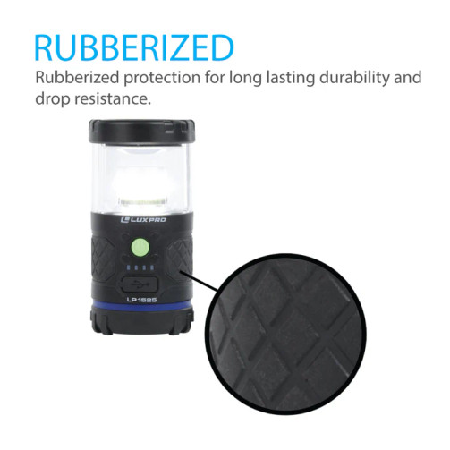 LUXPRO WATERPROOF RECHARGEABLE LED LANTERN 527 LUMENS