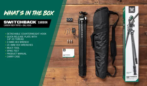VORTEX SWITCHBACK CARBON FIBER TRIPOD KIT