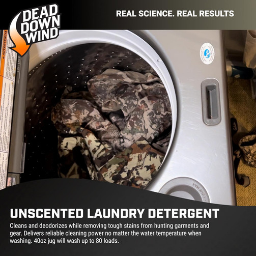 DEAD DOWN WIND LAUNDRY DETERGENT AND DRYER SHEET COMBO PACK