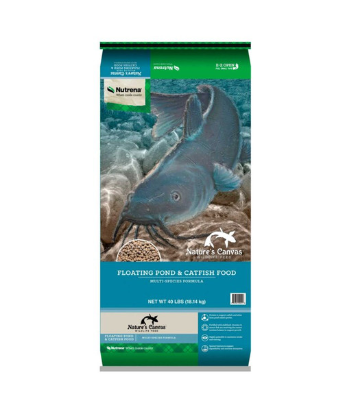 NUTRENA NATURE CANVAS FLOATING POND & CATFISH BAGGED FOOD 40LBS