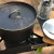 BAYOU CLASSIC CAST IRON DUTCH OVEN WITH FRY BASKET