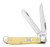 CASE MINI TRAPPER FOLDING KNIFE WITH YELLOW SYNTHETIC CS HANDLE