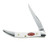 CASE SMALL TEXAS TOOTHPICK FOLDING KNIFE WITH SPARXX STANDARD JIG WHITE SYNTHETIC HANDLE