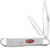 CASE PEANUT FOLDING KNIFE WITH SPARXX STANDARD JIG WHITE SYNTHETIC HANDLE