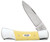 CASE XX LOCKBACK FOLDING KNIFE WITH YELLOW SYNTHETIC HANDLE