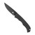 COBRATEC CYCLONE HIDDEN RELEASE FOLDING KNIFE WITH BLACK HANDLE