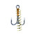 EAGLE CLAW SOFT BAIT TREBLE HOOK WITH SPRING #4 3PK