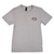 LOS CAZADORES AMERICAN ANTLER FLAG TEE LIGHT GREY