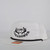 Los Cazadores Original Horns Logo Rope Cap Variant Color White and Black. Angled Front View