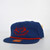 Los Cazadores Original Horns Logo Rope Cap Variant Color Navy and Red. Angled Front View