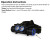 LUXPRO XP782 RECHARGEABLE HEADLAMP 3000 LUMEN