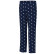 Local Boy pajama pants in navy with a dog and moon print, back view