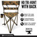 Black Sierra HD Tri-Hunt chair featuring a cup holder, carry strap, and 300 lb weight capacity