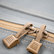 Close-up of YKK zipper pulls on the Marsupial Simple Bow Case