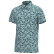 Local Boy youth dirty myrtle polo in a blue dog and moon camo, front view