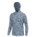 LOCAL BOY OUTFITTERS HEATHER BLEND HOODIE. Variant is Distressed LCF Cobalt. Front View.