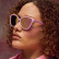 GOODR POUNCE G FRAME SUNGLASSES. COLOR - ALWAYS IN MY PRIME. ON MODEL.