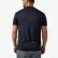 Back of the Burlebo black Flying B logo performance tee on model