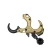 UltraView UV Button 2 brass thumb release with open jaws, full view