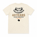 Back view of the Los Cazadores 40 Years Short Sleeve Tee in cream featuring the 40 Years Hunting Headquarters graphic on a white background.