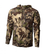 Pnuma Merino Wool Gunnison Hoodie in Caza camo, front view